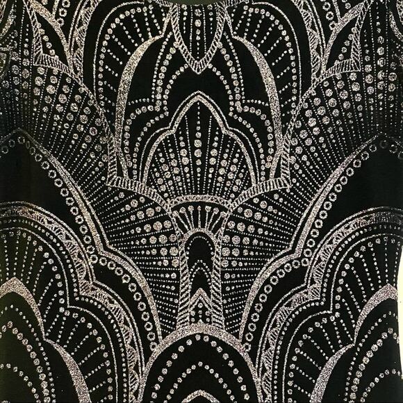 Jump Apparel Black Gold Dress Small - Picture 3 of 9